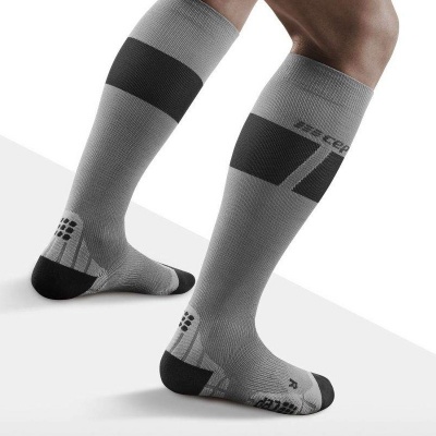 CEP Ski Ultralight Grey Compression Socks for Men